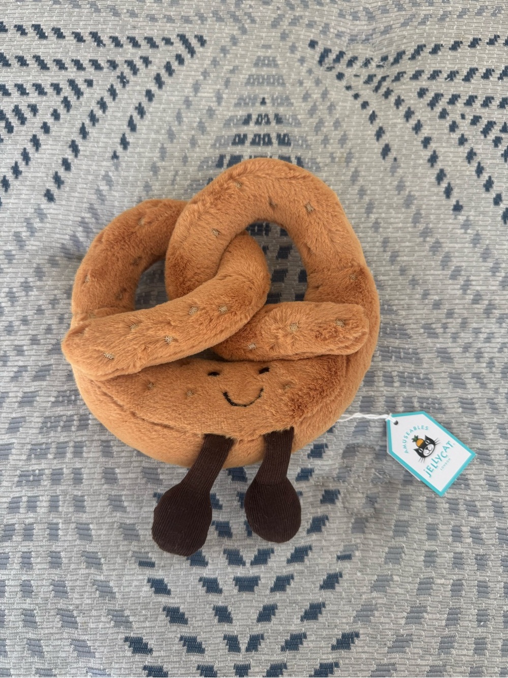 Jellycat Brown Pretzel NWT